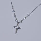heart star necklace