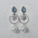アイシーブルームピアス / Icy Bloom Piercing - Light Blue
