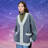 ボウクル2トーンカーディガン / Boucle two tone cardigan