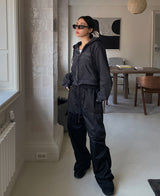 (UNISEX) ハイシャーリングカーゴパンツ