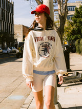 フィギュアスケートハーフジップアップスウェットシャツ / Figureskate Half Zip-up Sweatshirt