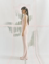 Two-tone Turtleneck Top (NUDEPINK)