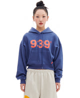 939ロゴクロップフード / 939 LOGO CROP HOOD (BLUE)