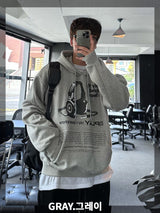 never headset printing loosefit hoody