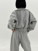 ビッグカーラブラッシジップアップ / Big Kara brushed zip-up (3color)