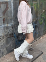 ロマンティックリンクルバンディングスカート / Romantic wrinkle banding skirt