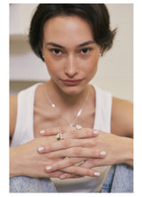 クリスタルハートリング / Crystal Heart Ring (White)