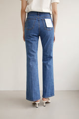 スパンロングブーツカットデニムパンツ / SAND BLUE JEANS / SPAN LONG BOOTSCUT DENIM PANTS