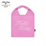 acme de la vie / Sanrio HELLO KITTY KNIT BAG PINK