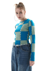 CHECK HOLE KNIT