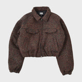 アヴリルツイードトラッカージャケット/AVRIL TWEED TRUCKER JACKET (GREEN)