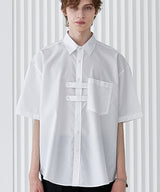 ダブルホルダー半袖Tシャツ/DOBLE HOLDER STRIPE HALF SHIRT WHITE