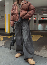 (UNISEX) オータムスナップバルーンワイドデニム