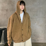[Wool] Button hood cardigan (4color)