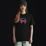 キュービックリボンオーバーフィットTシャツ