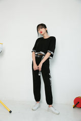 ウルトラバンドクロップTシャツ/TOP(8651) Ultra Band Crop Tee
