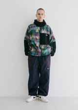 ロイヤルフリースフードジャケット / BSR2223FWJK105 ROYAL FLEECE HOODED JACKET BEAR RABBIT DARK CHECK