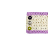 Button Knit Hairband (violet)