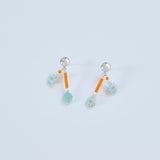 フラワーピアス/FLOWER ORANGE EARRINGS