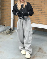 Daily Hip Crop Varsity Jacket