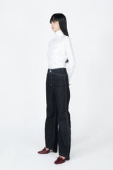 カーブデニムパンツ / CURVED DENIM PANTS