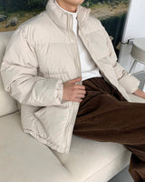 ミニマルデイリーショートパデッドジャケット / [Unisex] Minimal Daily Short Padded Jacket (11 colors)