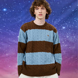 ドルフィンビッグストライプケーブルニット / Dolphin big stripe cable knit