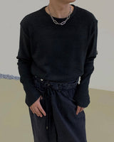 バーチャルスクエアチェインネックレス/a vertical square chain necklace