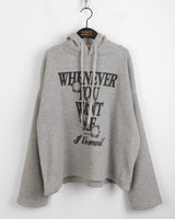 ワットエバーナッピングVネックボクシーレタリングフーディーTシャツ