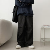 [Set-up possible!] [Jogger, wide] リザニーピンタックバンディングワイドパンツ