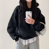 [Bellide made/fleece-lined wool] Berrygood fleece-lined wool embroidery hoodie