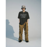 クリースナイロンバンディングパンツ / CREASE NYLON BANDING PANTS_OLIVE GREEN