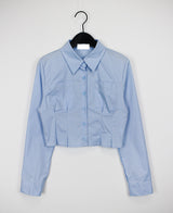 Leta Crop Shirt (2color)