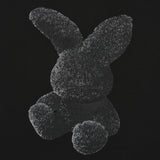 ファジーラビットショートスリーブTシャツ BLACK