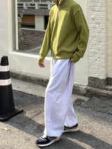 ユニセックスハーフタートルネックジップアップ