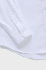 Cワッペン ロングスリーブ オックスフォードシャツ・ホワイト［ユニセックス］ / C Patch Unisex White Oxford Shirt