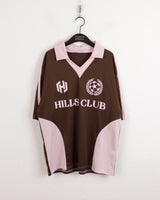 ヒルズ スポーティ ボクシー配色 カラージャージ 半袖Tシャツ/Hills Sporty Boxy Color Matching Collar Jersey Short Sleeve T-shirt