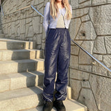 ポリッシュドストリングジョガーパンツ / polished coating string jogger pants
