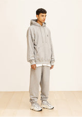GRATING EMBLEM OVERSIZED HOODIE