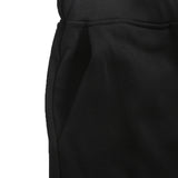 レイヤードバンディング黒ワイドパンツ
