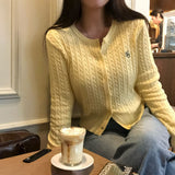 【BELLIDE MADE】6color メモリーケーブルラウンドカーディガン