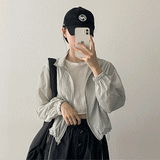 Windbreaker String Zip-Up Windbreaker