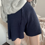 リブドドローストリングショーツ / Ribbed Drawstring Shorts