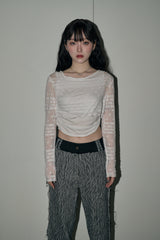 スターレイヤードトップ / star layered top  - ivory