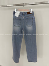 Pink Damage Wide Jeans