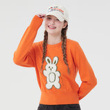 ウィティーバニーフラットニット／WITTY BUNNY FLAT KNIT [GREEN ORANGE]