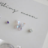 [4 set] jelly butterfly piercing set