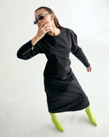 CN STRING MAXI ONEPIECE - GLOSSY BLACK (6635994054774)