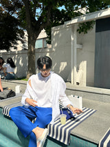 リブワイドプリーツパンツ/Rib Wide Pleats Pants (4 colors)