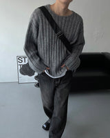 YM Raven Alpaca Wool Crop Knitwear (4 colors)